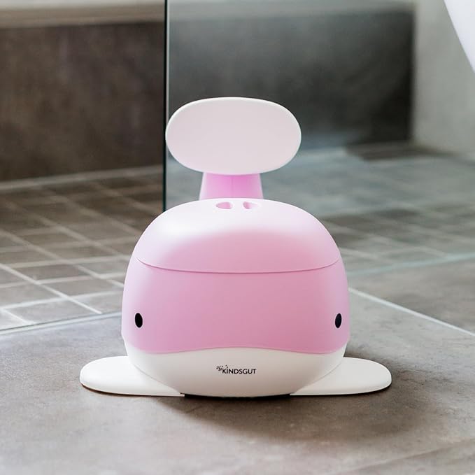 Kindsgut Potty Training Toilet in Whale Design, Designed in Germany, Potty Training in a Beautiful Design, Pink
