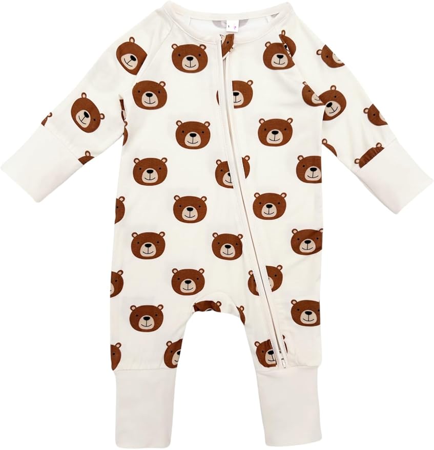 Bow Dream Bamboo Rayon Baby Pajamas Infant Sleepers Newborn Girl Boy Clothes Rompers Jumpsuit Outfit