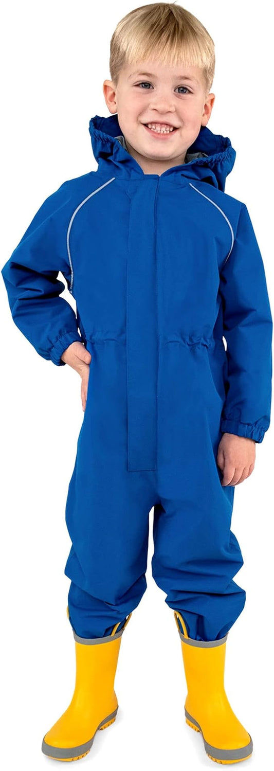 JAN & JUL Waterproof Rain Suit, Windproof Coveralls for Toddlers and Kids