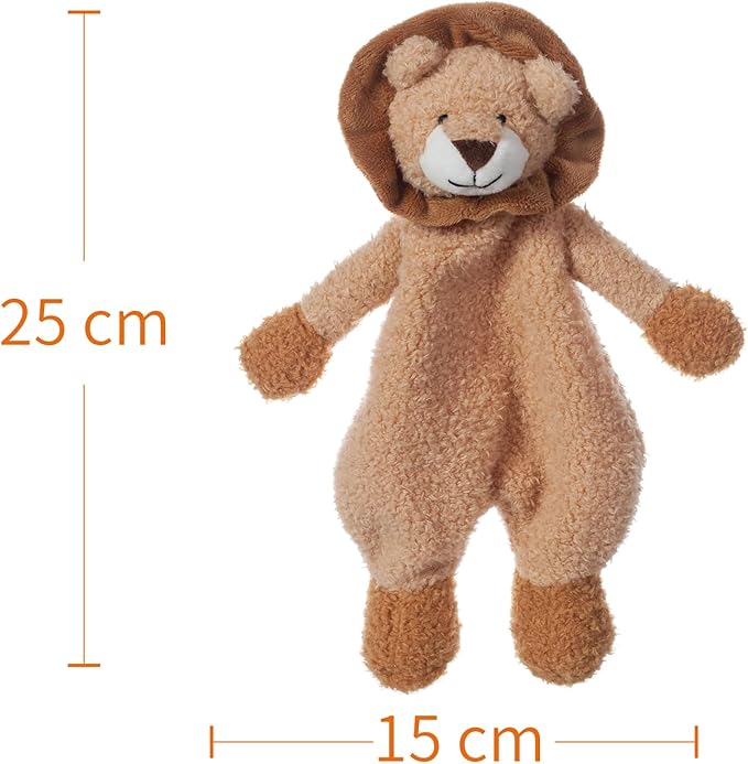 Apricot Lamb Stuffed Animals Security Blanket Yellow Lion Infant Nursery Character Blanket Luxury Snuggler Plush(Yellow Lion, 10 Inches)
