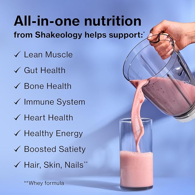 Shakeology 0g Added Sugar Whey Protein Powder Blend, Gluten-Free Shake with Vitamins and Minerals – Helps Support Healthy Weight Loss, Lean Muscle, Gut Health – Chocolate, 30 Servings