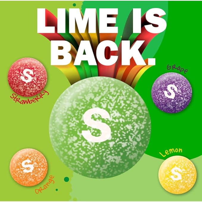 SKITTLES Sours Individually Wrapped Full Size Chewy Candy Packs, 24 Ct Bulk Box