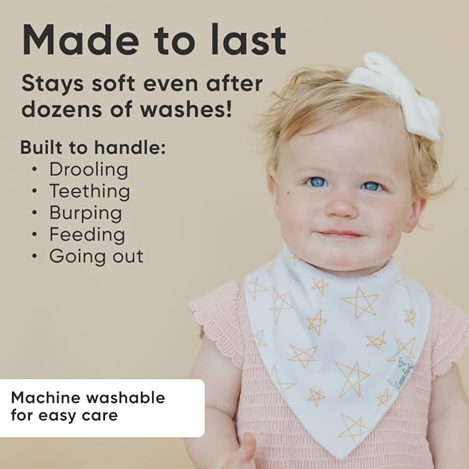 Copper Pearl Baby Bandana Drool Bibs for Drooling and Teething 4 Pack Gift Set (Paris Set)