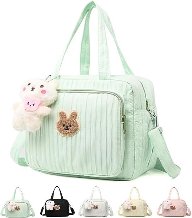 Baby Diaper Bag Tote, Cute Small Crossbody Nappy Mommy Bag, Lightweight Travel & Hospital Multifunction Storage Tote