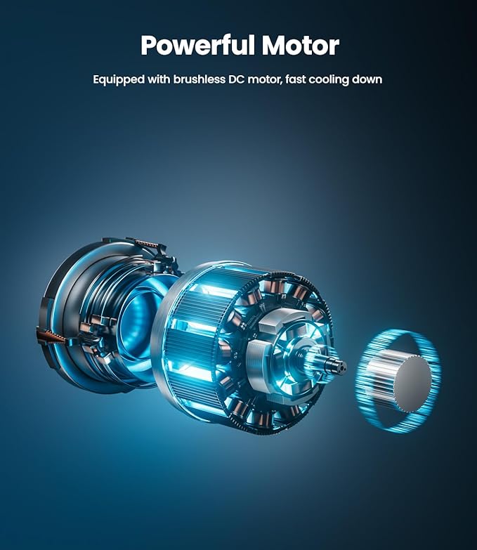 LEMOISTAR 10000 mAh Battery Operated Clip on Fan, 4 Powerful Wind Speeds, 8 Inch, Max 38 Hrs, Rechargeable, USB Powered Stroller Fans, Quiet, Portable Personal Fan for Camping Desk Golf Cart(White)