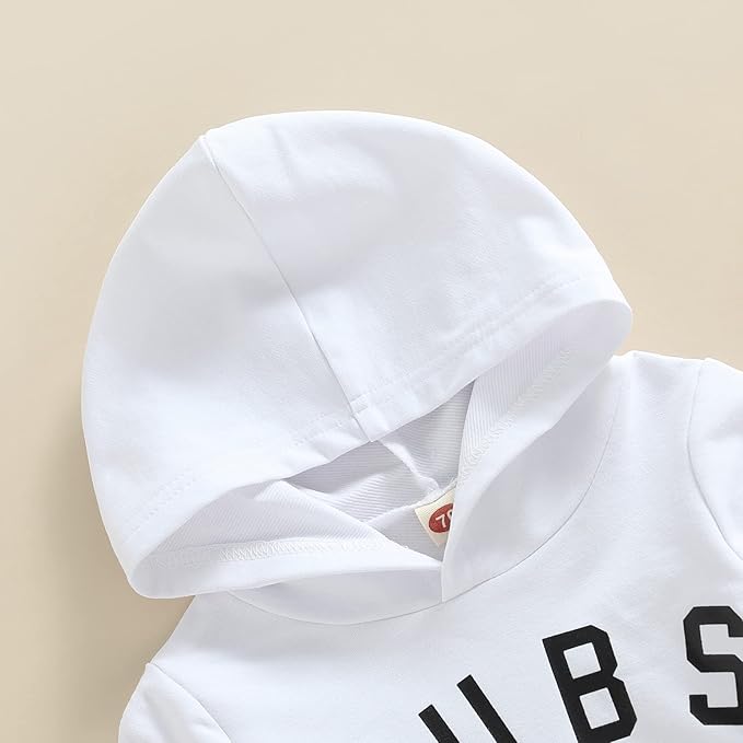 2Pcs Baby Boys Hoodie Tops Pants Set Dinosaur Deer Print Sweatsuit Fall Winter Outfits