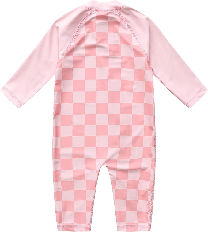 Baby Swimsuit UPF 50+ Sun Protection One Piece Zipper Beach Swimwear for Little Boys Girls Toddler