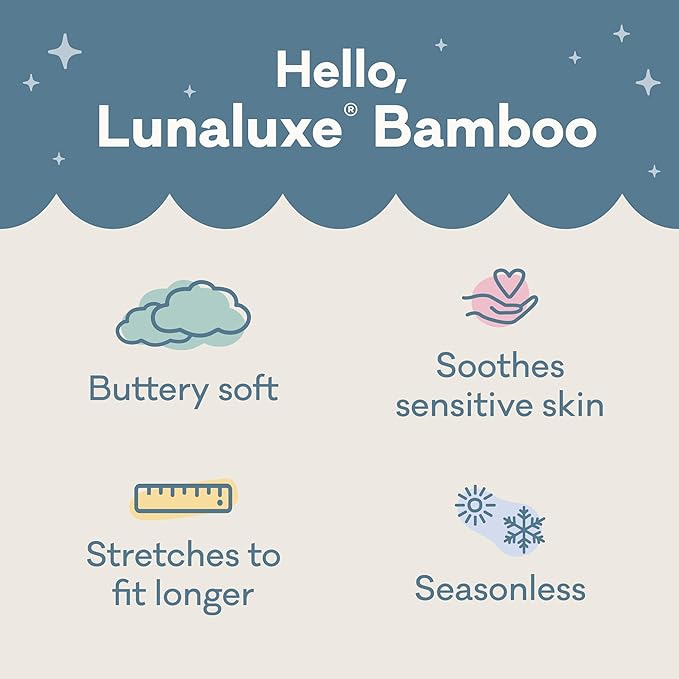 Little Sleepies Pajama Set w/Short Sleeve Shirt & Shorts, Viscose from Bamboo Toddler Pajamas, Girl & Boys Pajamas for Kids