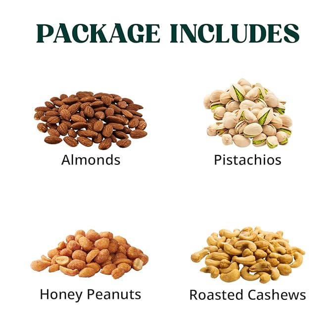 Nuts gift Basket of Cravings Gourmet Collection, Healthy Kosher Snacks, Premium Mixed Nuts Box Bouquet Platter Perfect for Holiday Gifts.