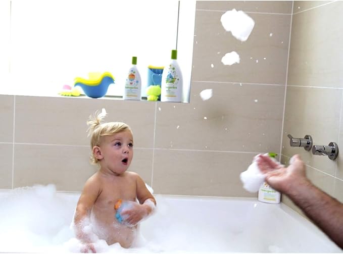 Babyganics Baby Shampoo + Body Wash Pump Bottle, Orange Blossom, Non-Allergenic and Tear-Free, 16 Fl Oz (Pack of 3), Packaging May Vary