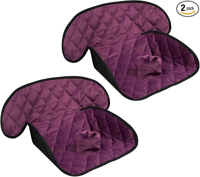 MOOB Waterproof Car Seat Protector - 2 Pack Premium Carseat Liner for Babies & Toddlers, Machine Washable & Quick-Dry, Anti-Slip Backing, Potty Training Pad for Infant Car Seat & Stroller (Purple)