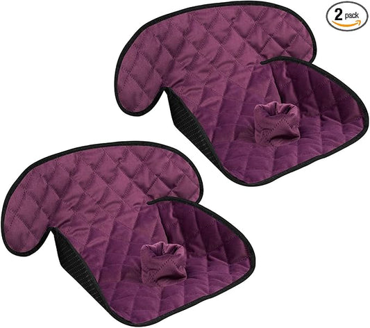 MOOB Waterproof Car Seat Protector - 2 Pack Premium Carseat Liner for Babies & Toddlers, Machine Washable & Quick-Dry, Anti-Slip Backing, Potty Training Pad for Infant Car Seat & Stroller (Purple)