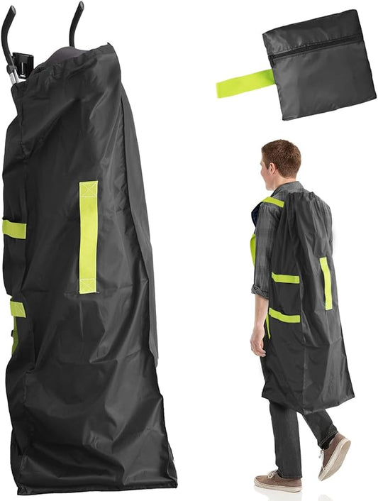 Umbrella Stroller Bag for Airplane, Gate Check Bag for Single Umbrella Strollers with Adjustable Carry Straps, Large Stroller Bag for Airplane Travel, Black