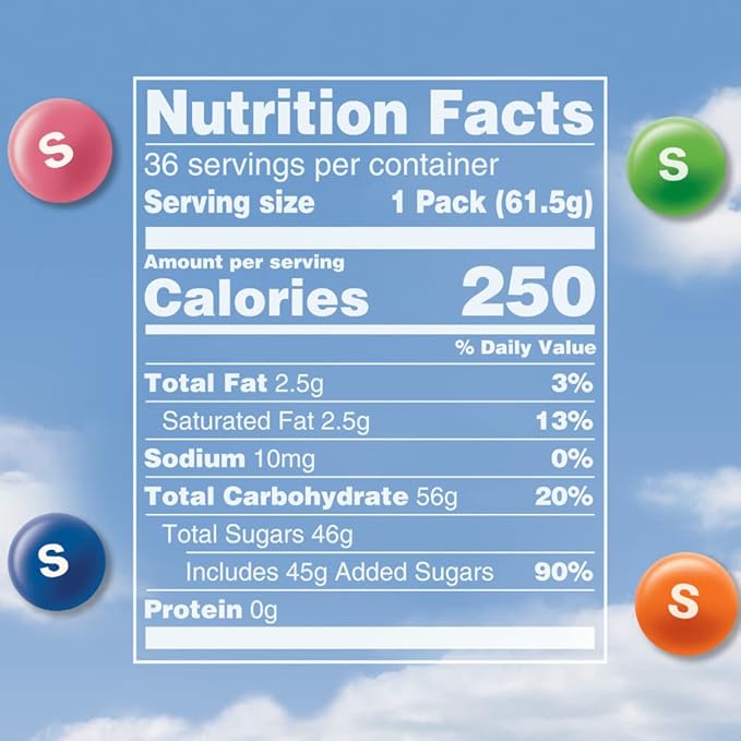 SKITTLES Candy, Tropical Bulk Candy 2.17-Ounce, 36 Packs of Individually Wrapped Candy Bulk Box