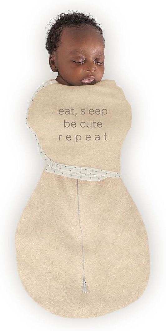 SwaddleDesigns 6-Way Omni Swaddle Sack Arms Up Swaddle for Newborn, More Options to Calm Startle Reflex, Improves Sleep