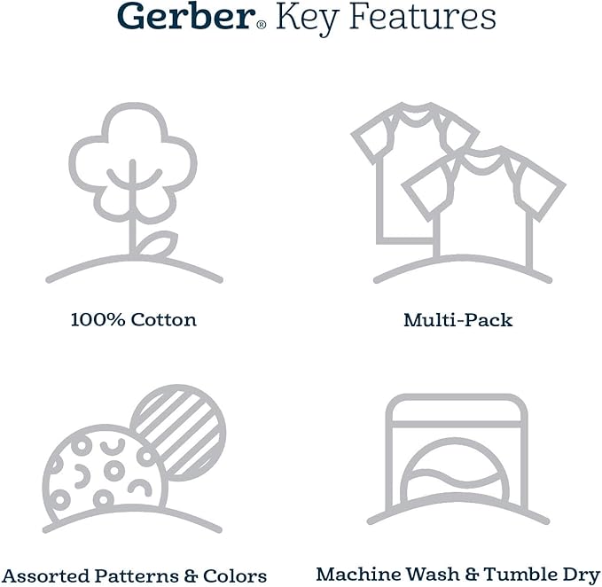 Gerber Baby Boys' 2-Pack Footed Pajamas