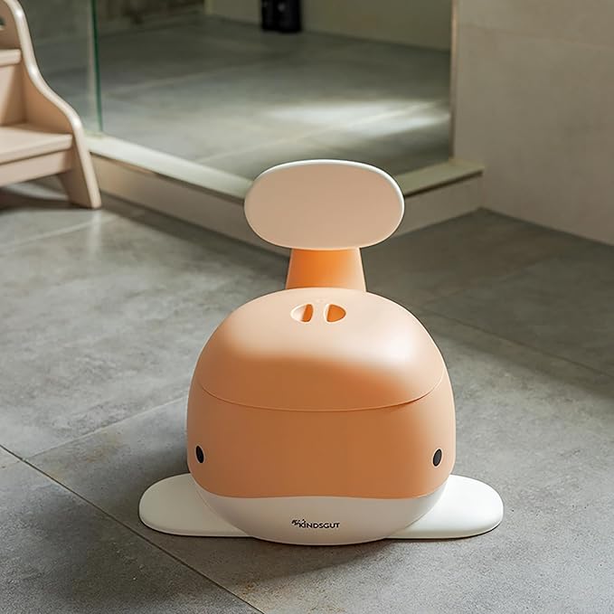 Kindsgut Potty Training Toilet in Whale Design, Designed in Germany, Potty Training in a Beautiful Design, Peach