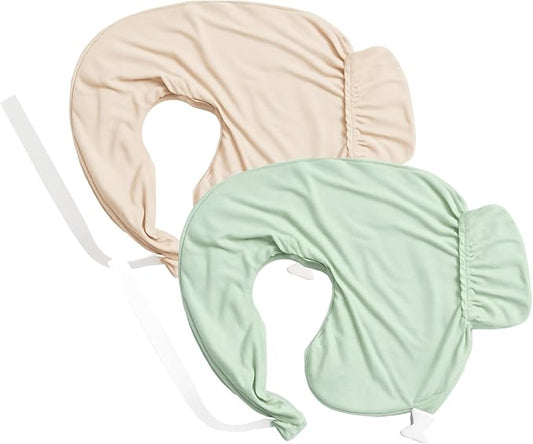 Nursing Pillow Covers ONLY Compatible with Popular Wrap-Around Nursing Pillow (2 Pack Covers-Pillow NOT Included)