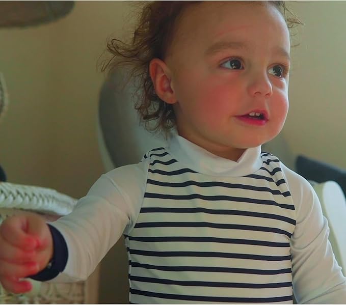 UMELOK Baby Boys UPF 50+ Sun Protection One Piece Rashguard Swimsuit with Snap Bottom