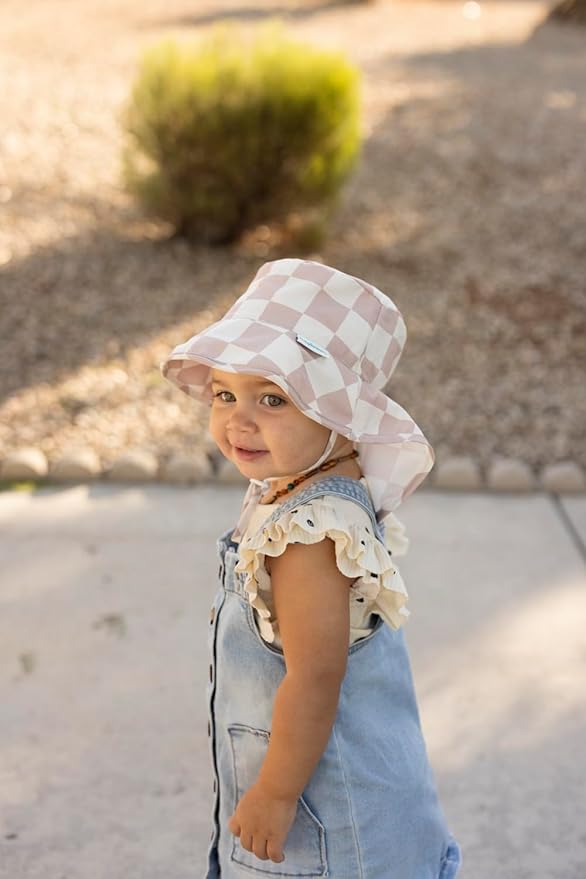 Tiny Twinkle Sun Protection Baby Flap Hat with UPF 50+ Sun Protection for Baby and Toddler Boys and Girls