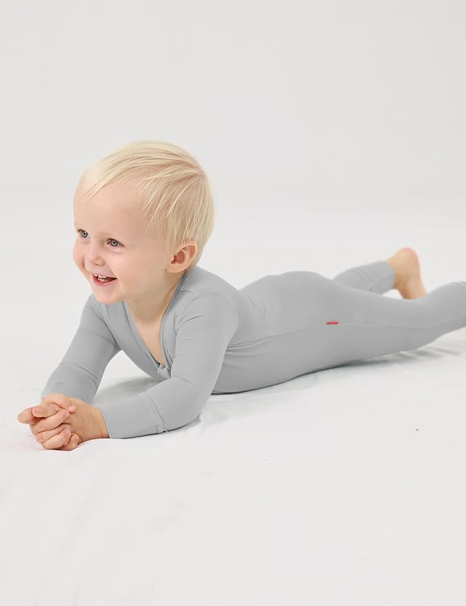 Footless Pajamas Baby Boy Girls, Viscose from Bamboo Baby Pajamas, Two Way Zipper Sleepers, Newborn Pjs