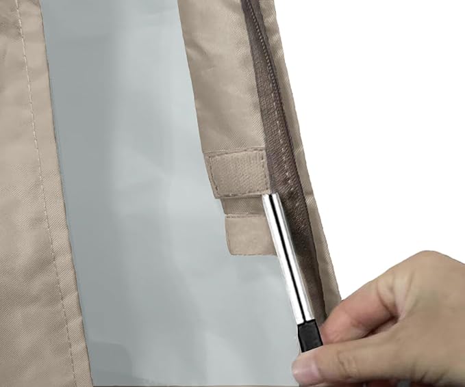 Patio Umbrella Covers for 10ft to 11ft Patio Umbrellas, Waterproof and Durable Market Parasol Ourdoor Umbrella Covers with Zipper and Rod