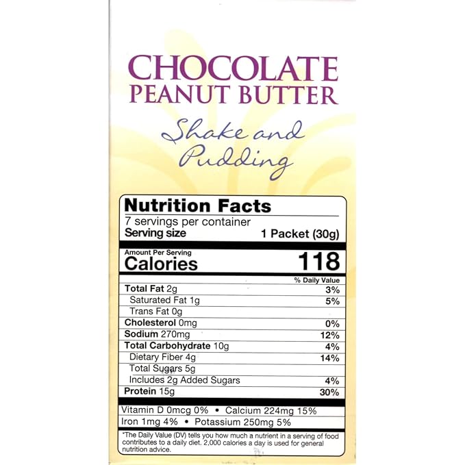 Healthywise Pudding or Shake, Low Calories, 15g Caseinate Protein, Aspartame Free, Low Fat, 7 Servings Per Box (Chocolate Peanut Butter)
