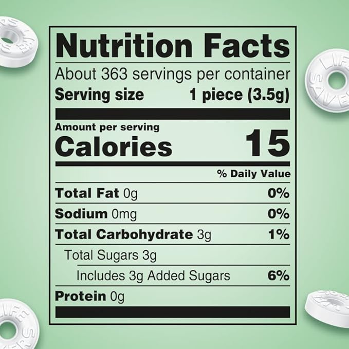 LIFE SAVERS Mints, Bulk Hard Candy Wint-O-Green Breath Mints, 44.93 oz Party Size