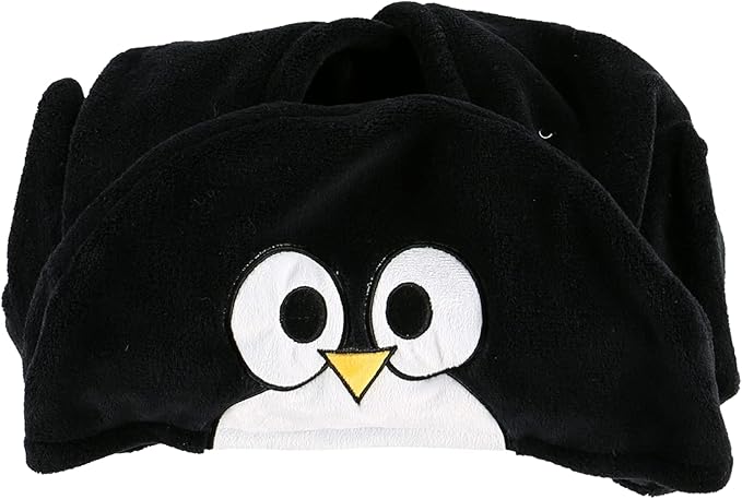 Lazy One Wearable Hooded Blanket for Kids, Animal Hooded Blanket (Penguin)