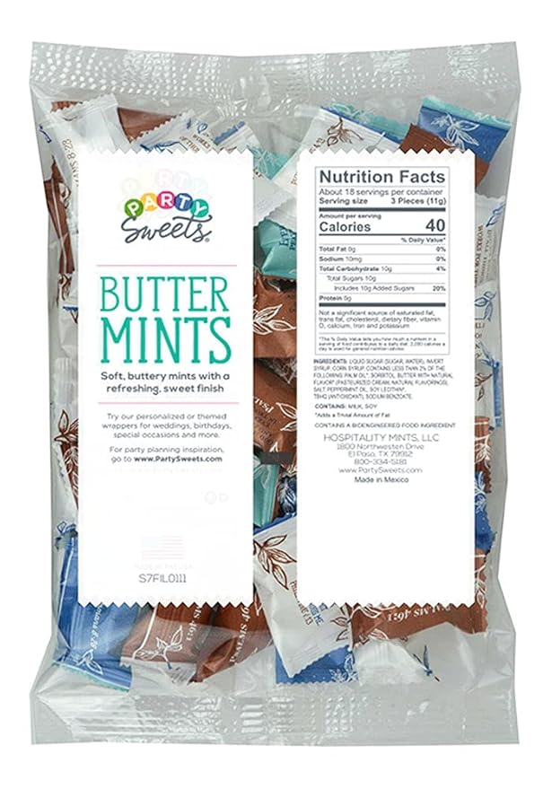 Hospitality Mints Party Sweets Bible Verse Buttermints by Appx 300 mints, 7 ounce Bags (Pack of 6) 42 Ounce