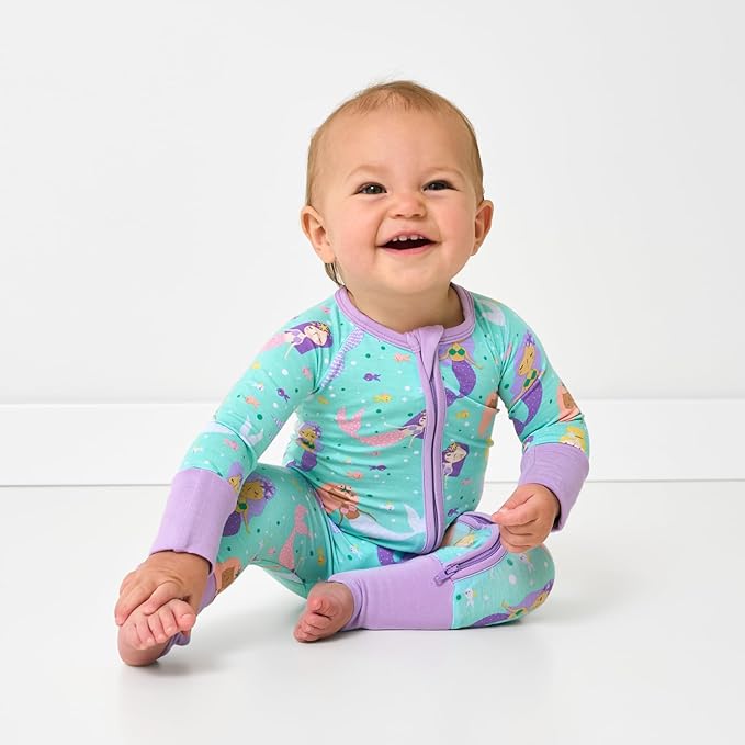 Little Sleepies Pajamas for Baby Boys & Girls, Viscose from Bamboo Baby Pajamas, Preemie & Newborn Sleepers, 2-Way Zipper PJs