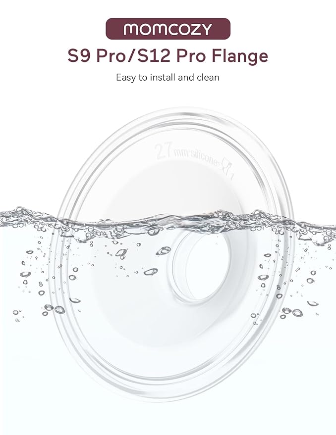 Momcozy Original S9 Pro/S12 Pro Replacement Accessories, Only Compatible with Momcozy S9 Pro/S12 Pro Breast Pump NOT for S9/S12(27mm Single-Sealed Flange,1 Pack)
