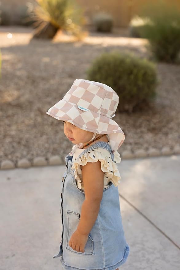 Tiny Twinkle Sun Protection Baby Flap Hat with UPF 50+ Sun Protection for Baby and Toddler Boys and Girls