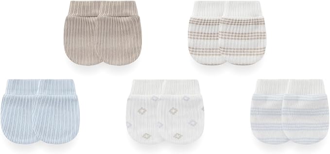 Baby Girls Boys Hats Mittens and Socks Set Cotton Infant Caps Newborn Soft Gloves 0-6 Months