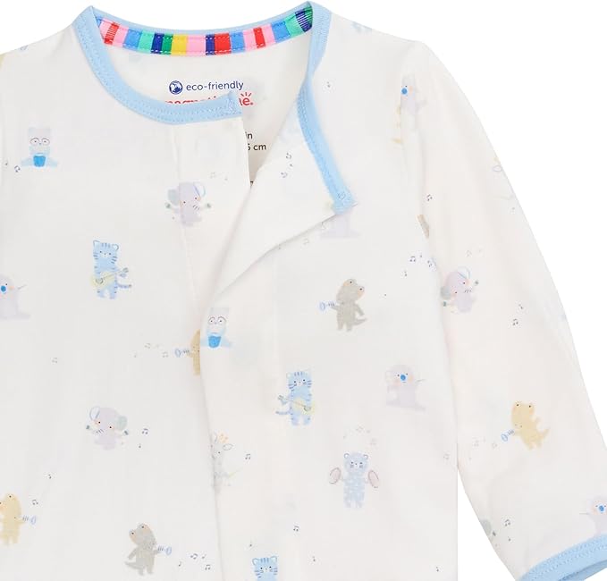 Magnetic Me Boys Modal Magnetic Baby Footie Pajamas | Silky Soft Modal Fabric | Baby Sleepers Available in Sizes PRE - 24M