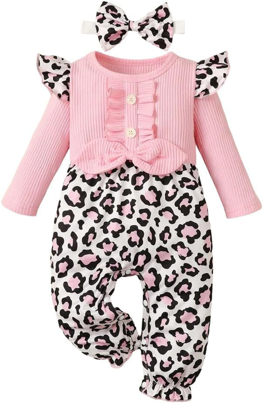 Newborn Baby Girl Clothes Jumpsuits Clothes Long Sleeve Rompers