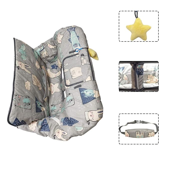 Shopping Cart Cover for Baby Cotton High Chair Cover, Machine Washable for Infant, Toddler, Boy or Girl (Cute)