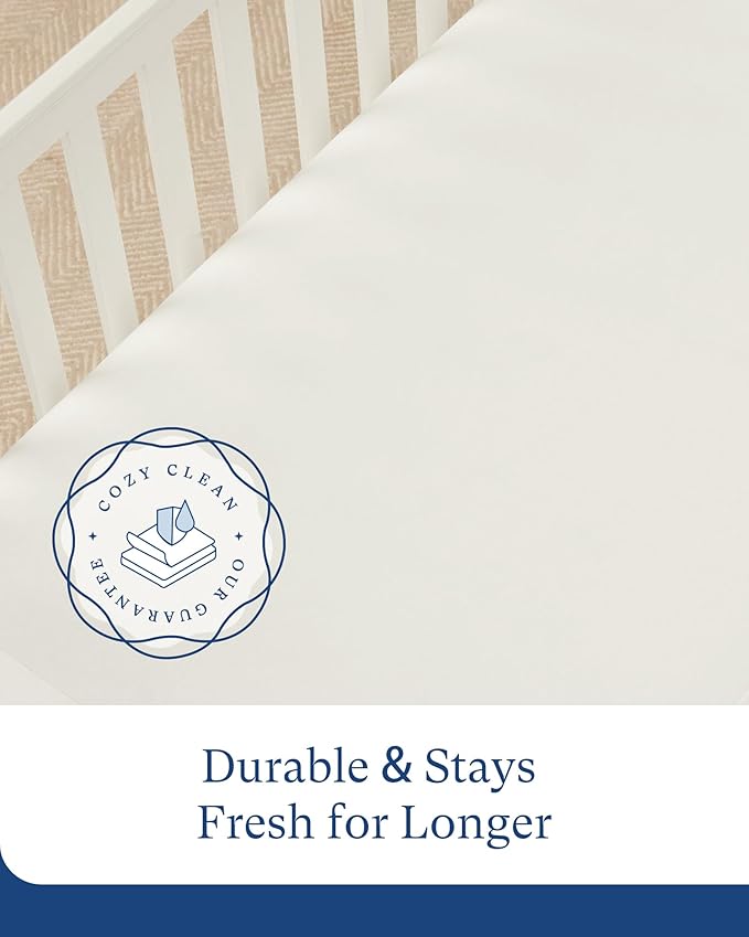PurComfy Supersoft Fitted Bassinet Sheets, Premium Bamboo Viscose Cradle Sheets, Streachy Hypoallergenic Breathable Moses Basket Oval Rectangle Pad/Mattress Universal Fit for Halo, Dream on Me, 2-Pack