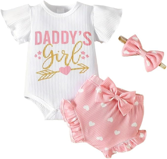 Baby Girl Clothes Infant Newborn Girl Summer Short Set Clothes