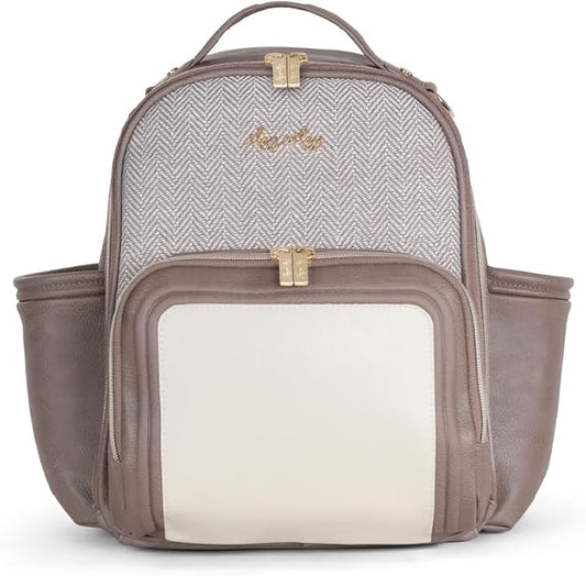 Itzy Ritzy Unisex Baby Mini Diaper Bag, Vanilla Latte-Plus
