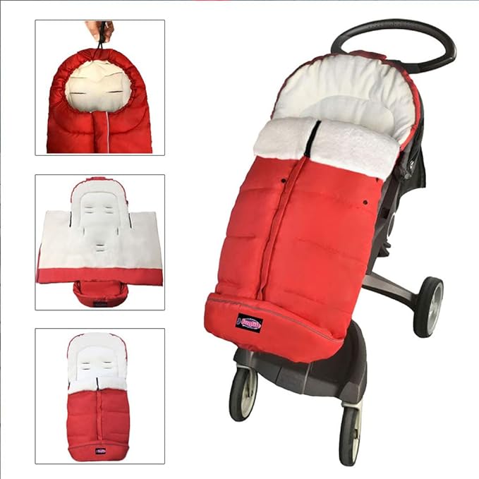 Anti-Kick Winter Warm Stroller Blanket,Cozy Baby Sleeping Bag Cocoon Adaptable for Most Style Strollers Water Repellent,Anti-Slip,Extendable,Multifunction Use Footmuff for Stroller Blanket