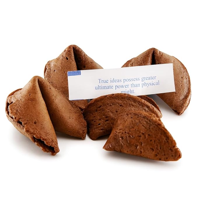 Sky | Chocolate Fortune Cookies 100Pk | Premium USA Baked, Bulk Fortune Cookies Individually Wrapped