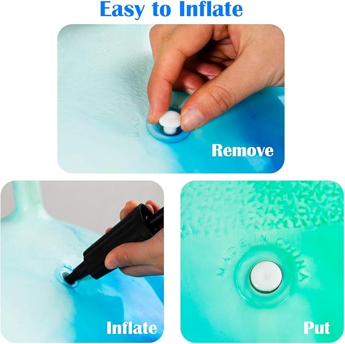 EVERICH TOY Hopper Ball, Clouds Hopping Toys for Kids, 20 Inch Bouncy Ball with Handle, Inflatable Bouncing Hoppity Hop Toys for Boys and Girls Gifts