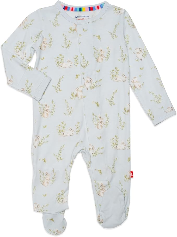 Magnetic Me Boys Modal Magnetic Baby Footie Pajamas | Silky Soft Modal Fabric | Baby Sleepers Available in Sizes PRE - 24M