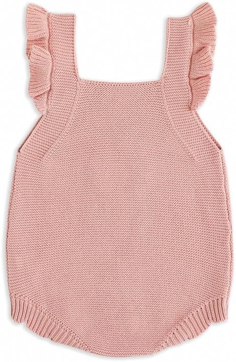 Simplee kids Baby Girls Sunflower Knit Rompers Knit Clothes for Newborn Baby Girls