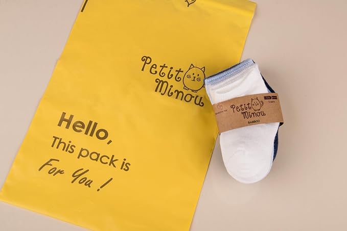 Luna Seamless-Toe Viscose from Bamboo Crew Socks - Soft Eco-Friendly 6-Pack Baby & Toddler Socks