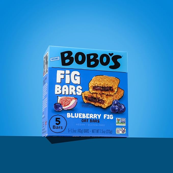 Bobo's Fig Bar (20, Variety Pack), Soft Baked, Non-GMO, Vegan, Snack Bar, Gluten Free