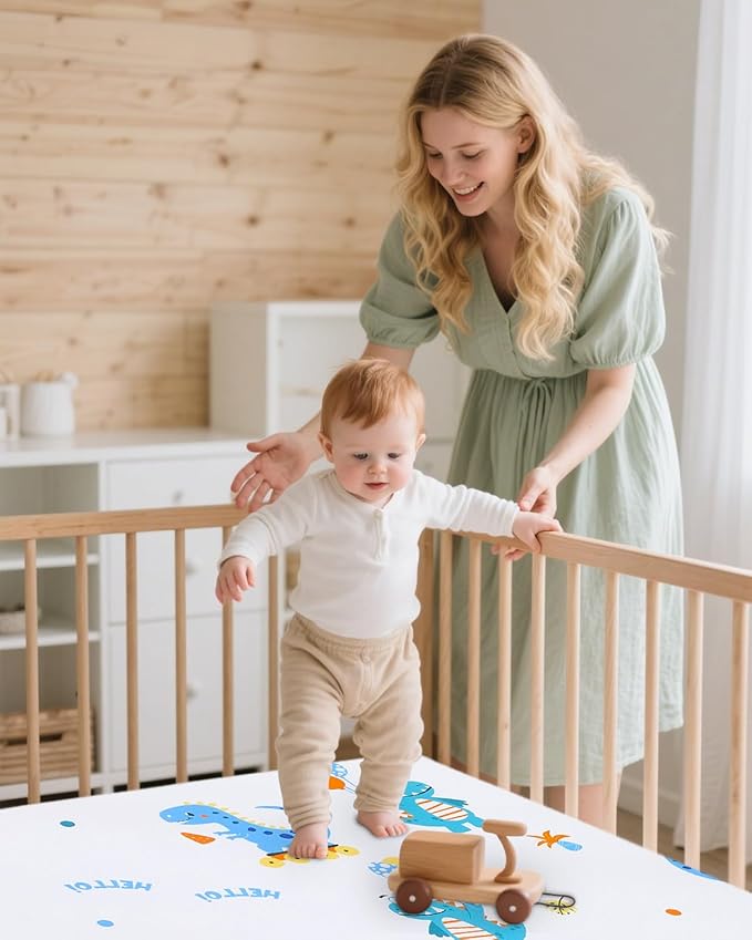 Pack and Play Mattress - 38" x 26" Soft Breathable Portable Mattres Waterproof & Washable Perfectly fits Pack n Play