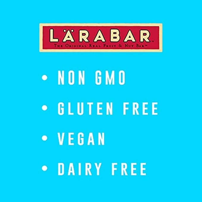 Larabar Peanut Butter Chocolate Chip, Fruit and Nut Bars, Gluten Free and Vegan, 28.8 oz, 18 Ct