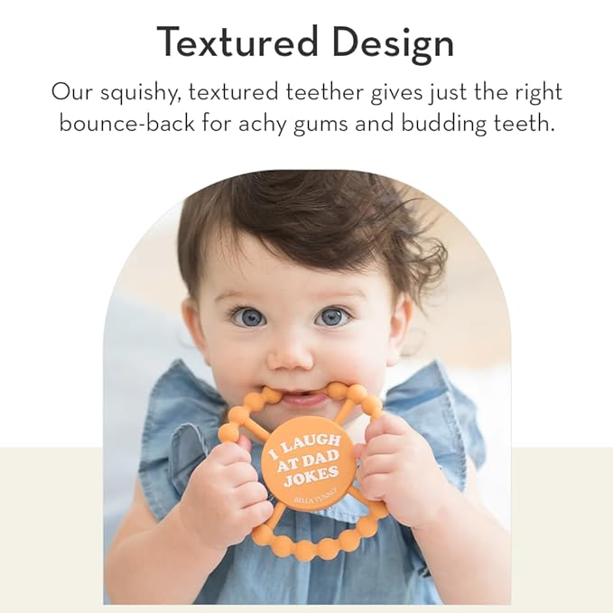Baby Teether by Bella Tunno, Silicone Teethers for Babies 3-6 months, 6-12 months, Baby Toys, Pacifier, Teething Relief, Boys, Girls, Single and Unemployed